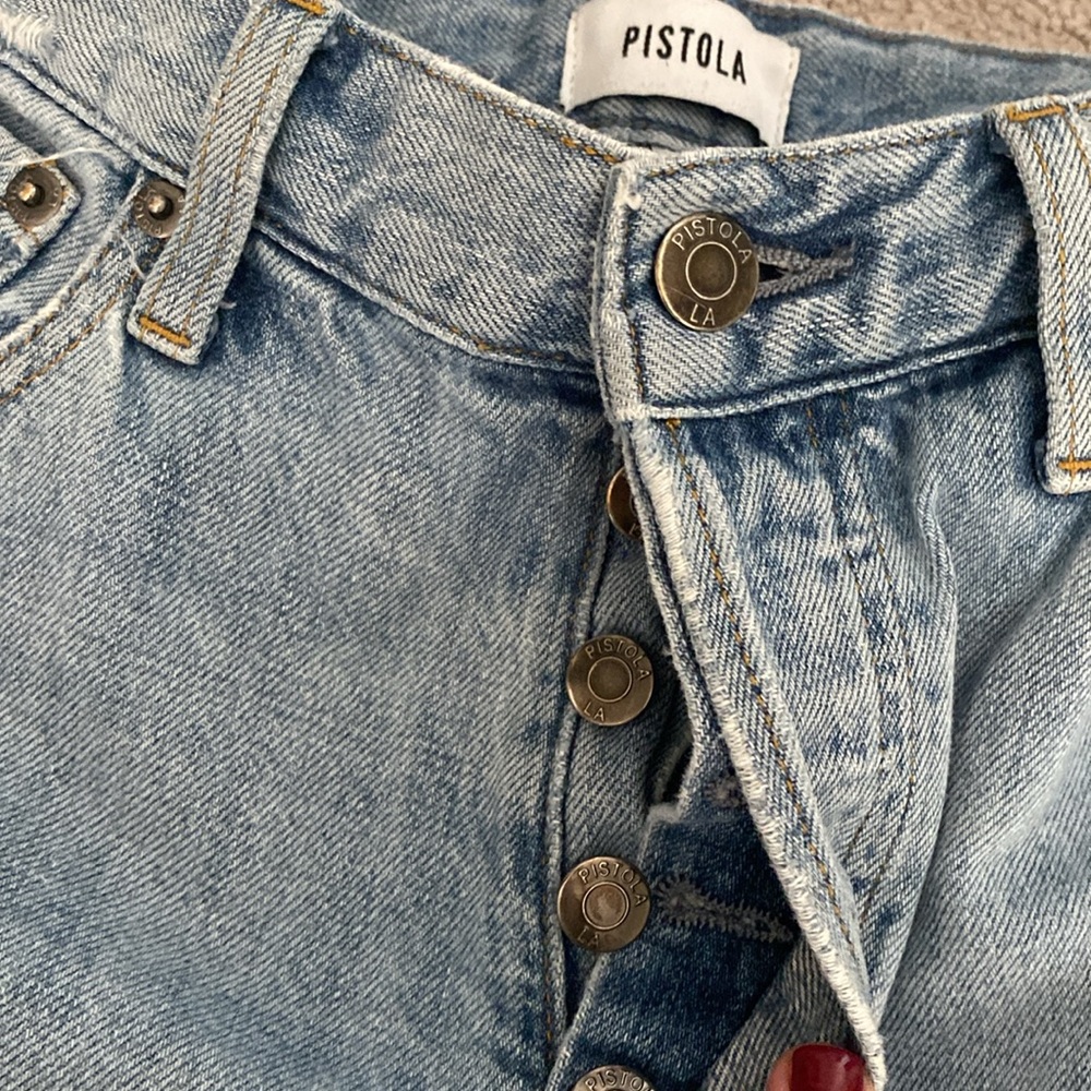 Pistola Distressed Denim Jeans - Picture 14 of 15